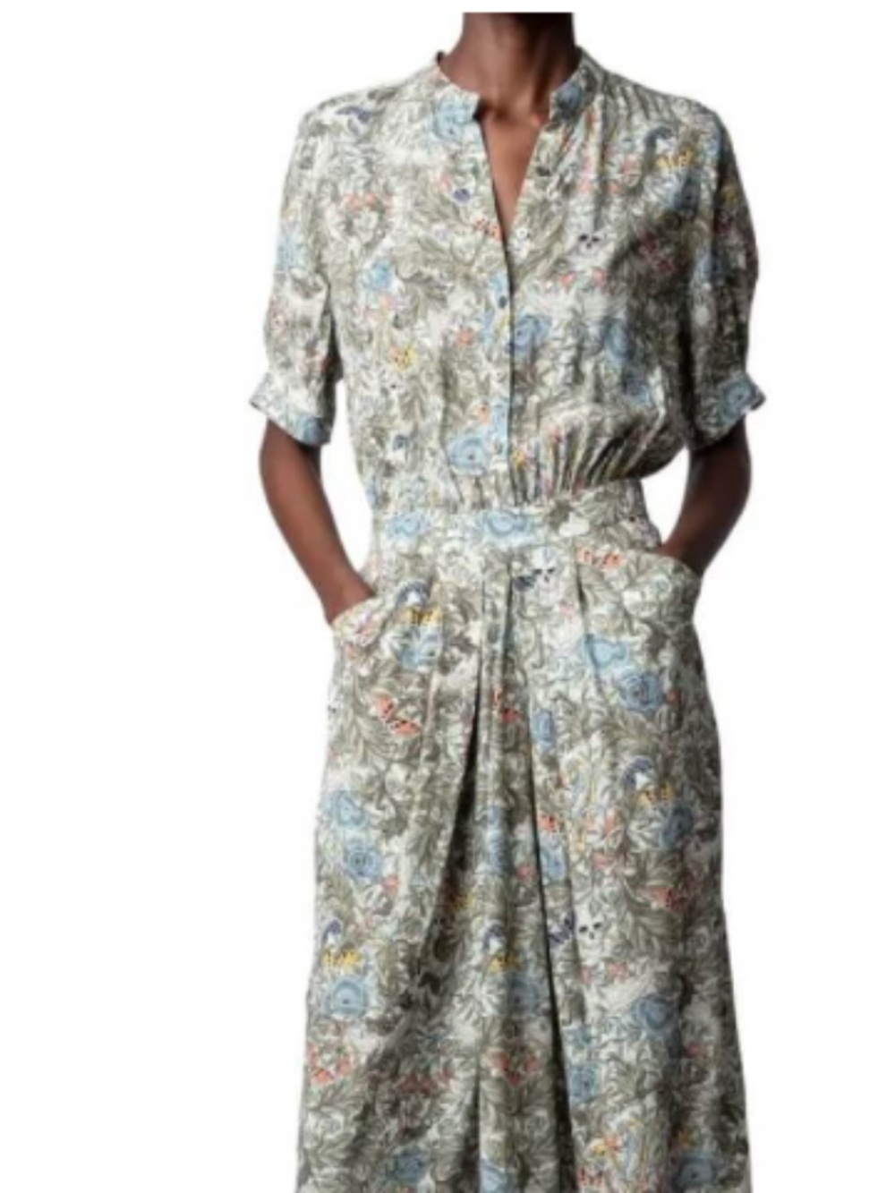 Zadig & Voltaire Rima British Flowers High-Low Dress